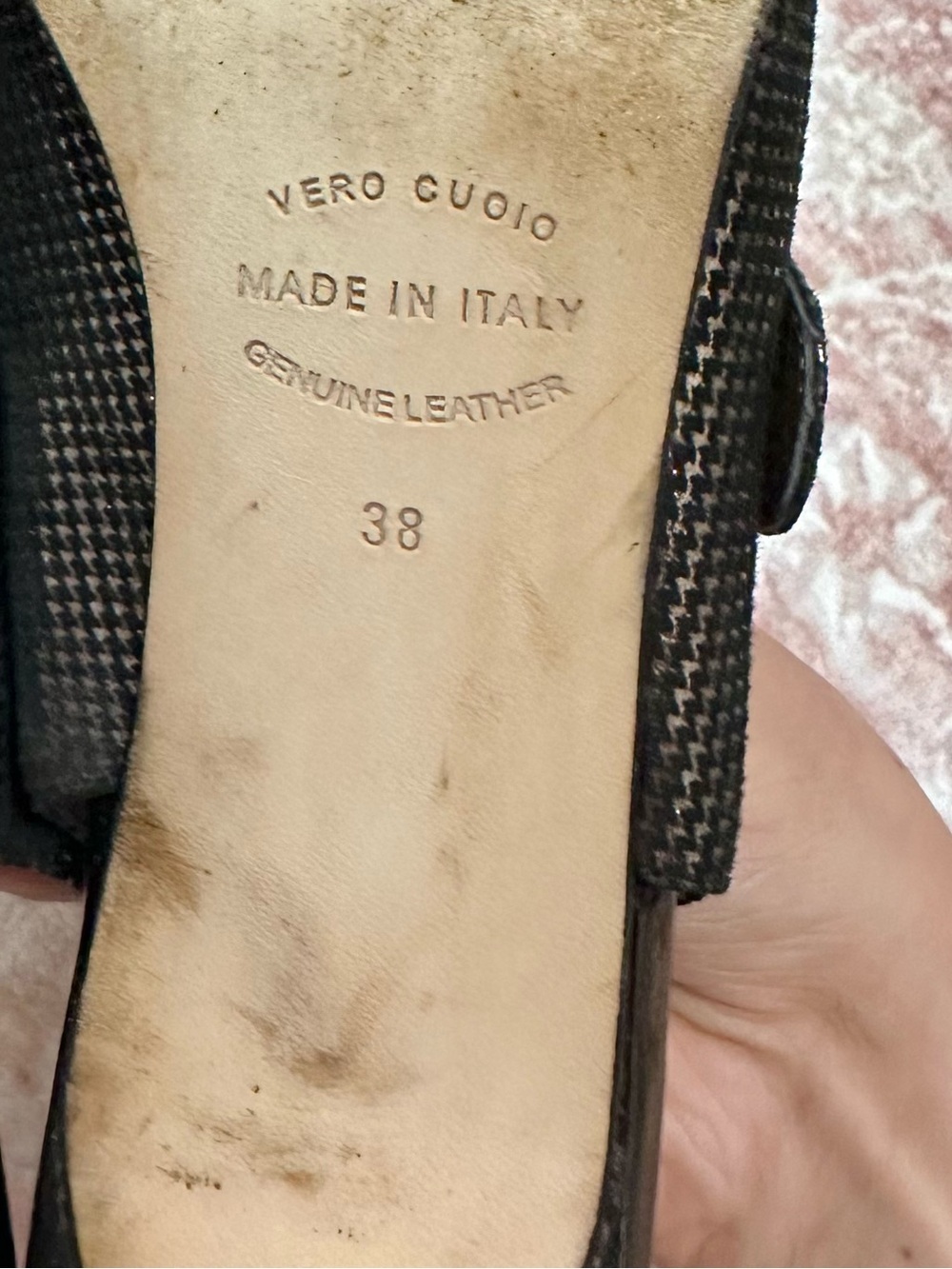 Anyi Lu ✨ Genuine Leather Metallic Sandal Heels - Picture 9 of 11